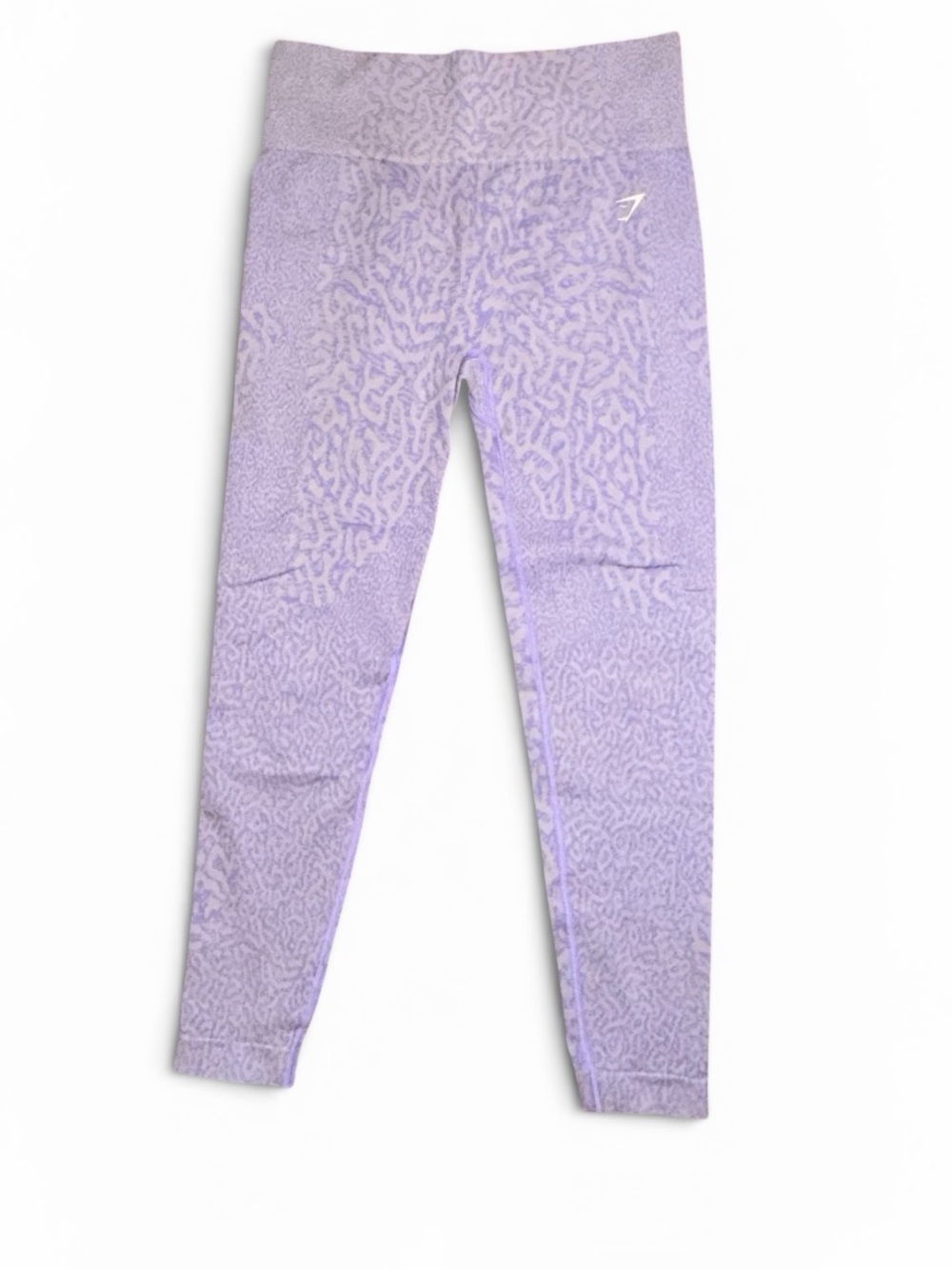 Gymshark High Waisted Seamless Leggings Lavender Animal Print XS Workout Gym